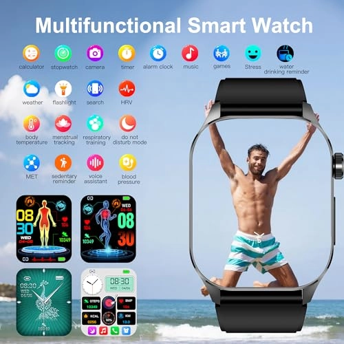 Advanced Health Smartwatch - Real-Time Monitoring Always-On Display