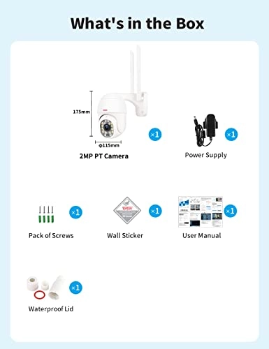 PTZ Wi-Fi Dome IP Surveillance Camera 1080P