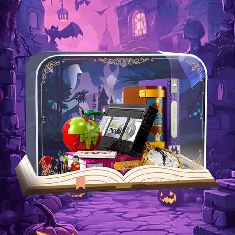 Clear Acrylic Display Case - Villain Icons Lego Disne