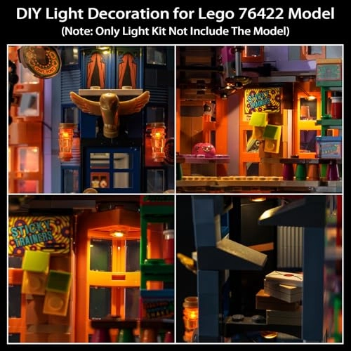 LED Light Kit for LEGO 76422 Weasleys' Wizard Wheezes - ABS