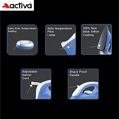 Plancha - 750W BLUE AND WHITE Dry Iron