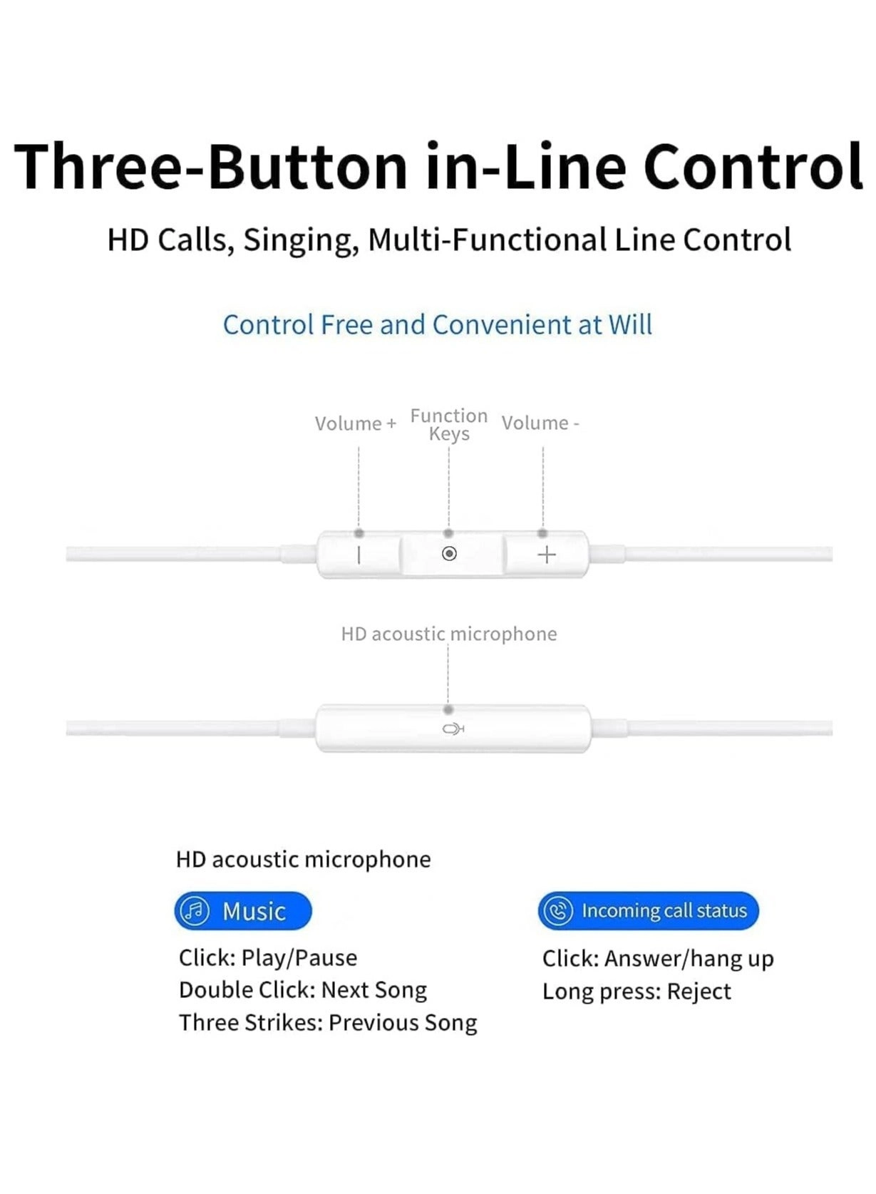 Lightning Headphone Wired Headset