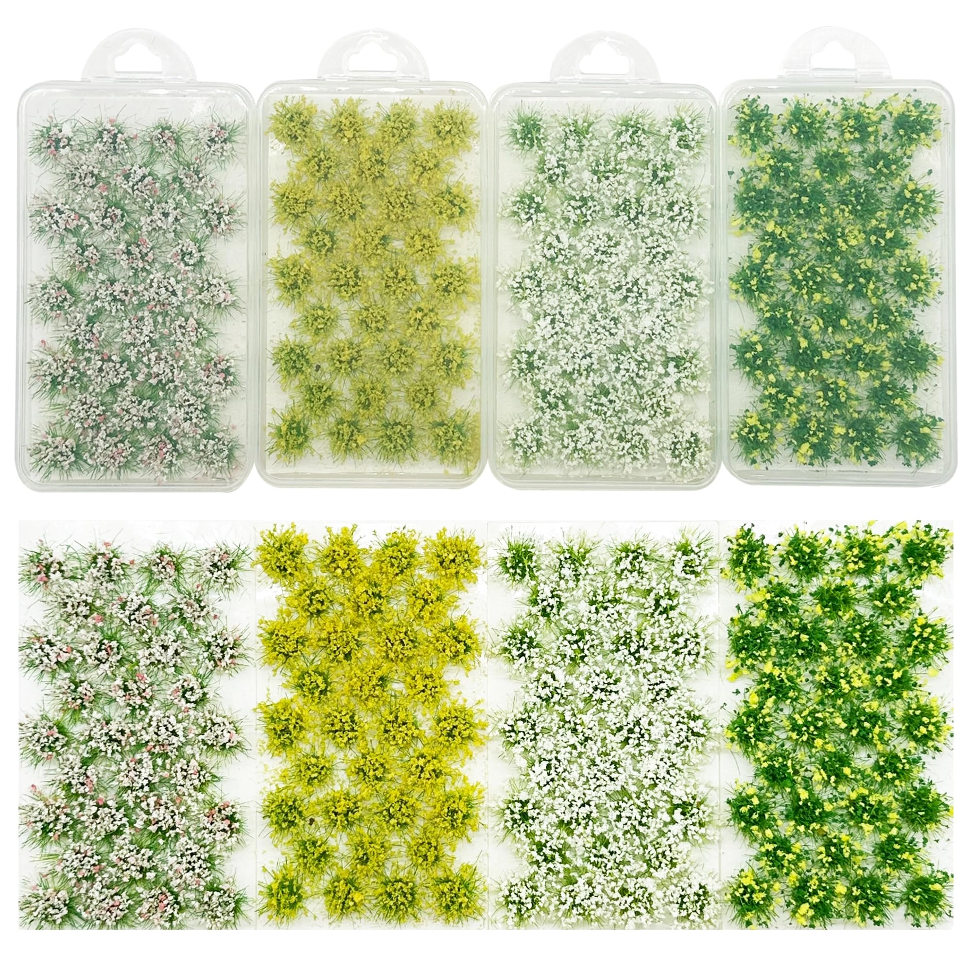 Miniature Colorful Flower Cluster - 128 PCS