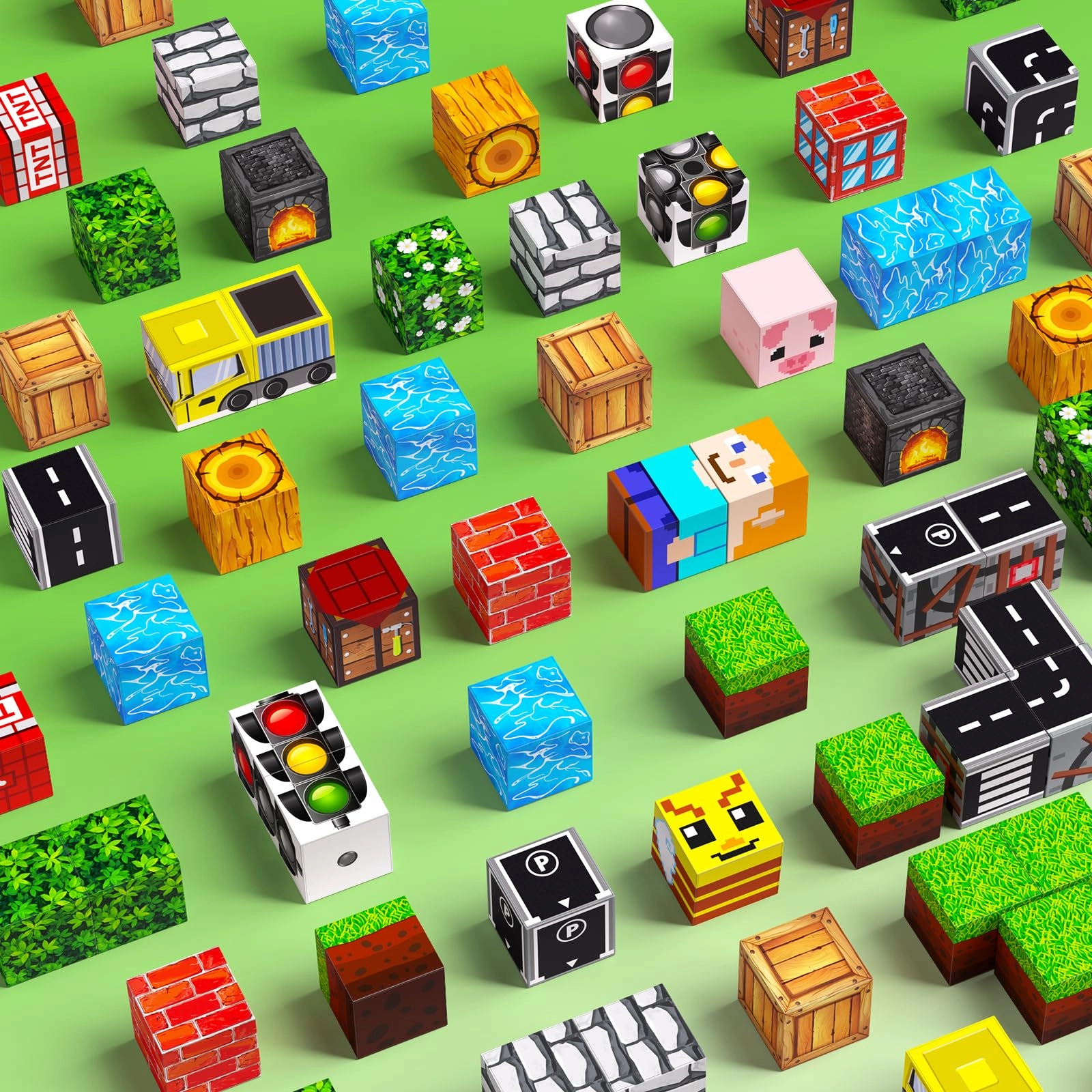 Magnetic Blocks - 100 pcs