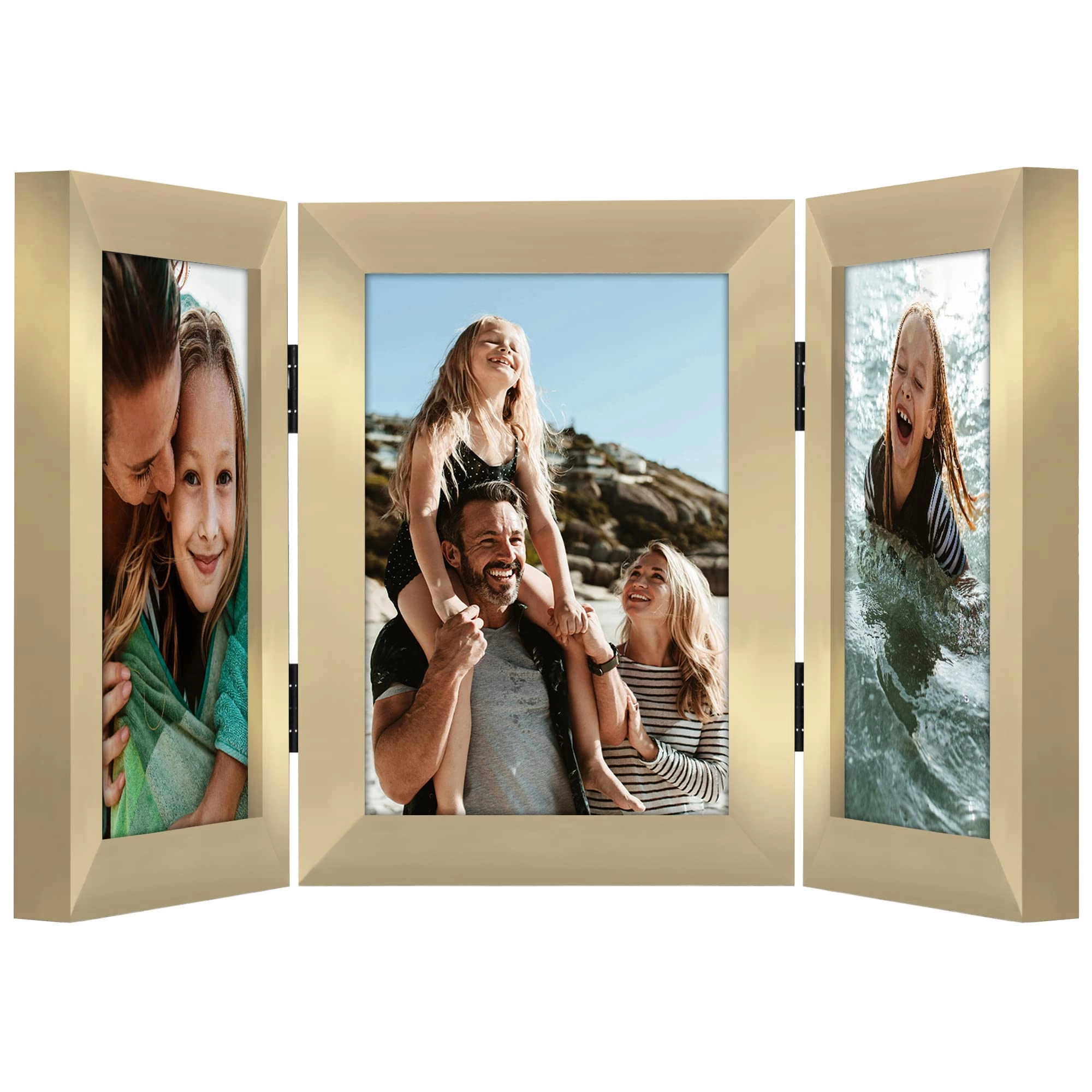 Hinged 3 Picture Frame - 5X7