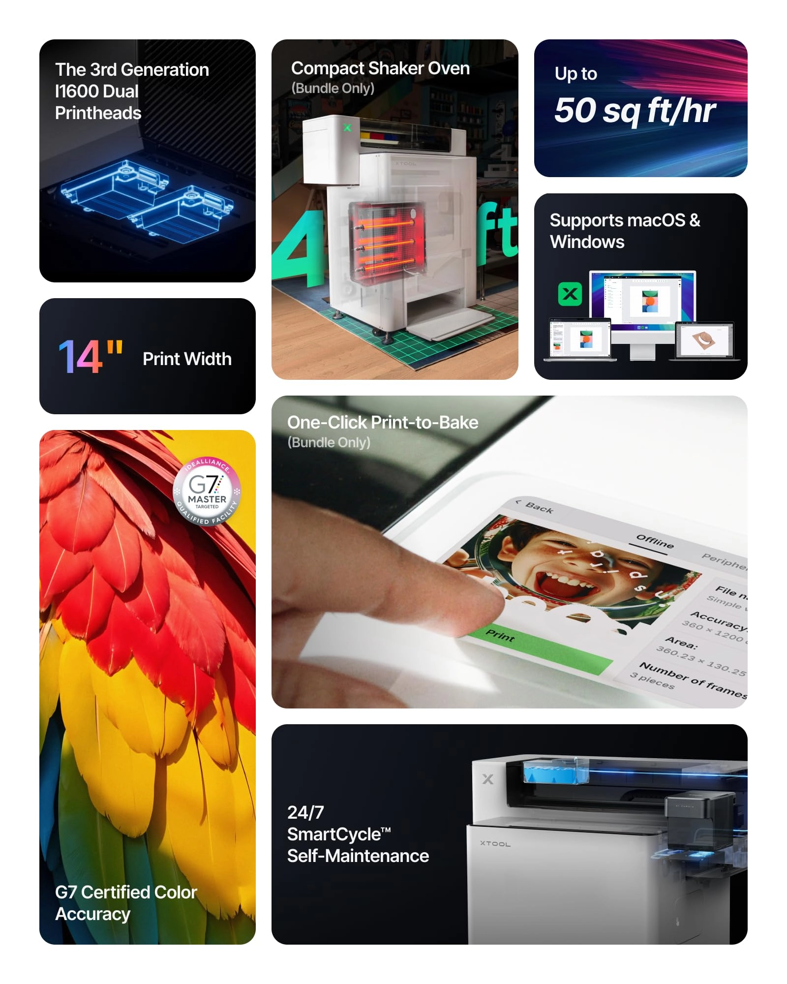 Apparel Printer + Shaker Oven
