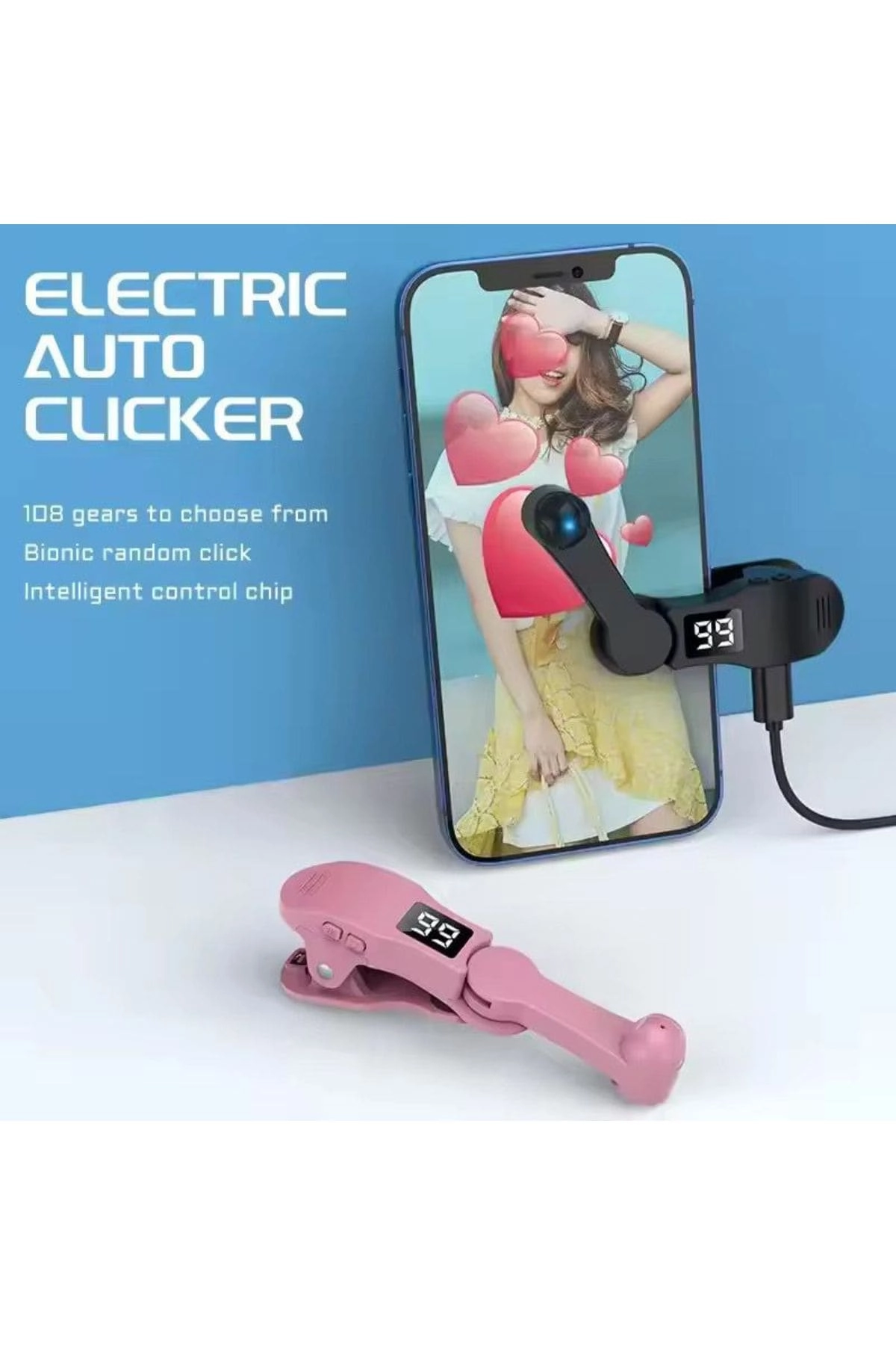 Auto Screen Clicker - 108 Speeds Universal Phone Tablet