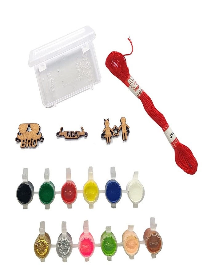 Raksha Bandhan MDF Rakhi Making DIY kit Combo