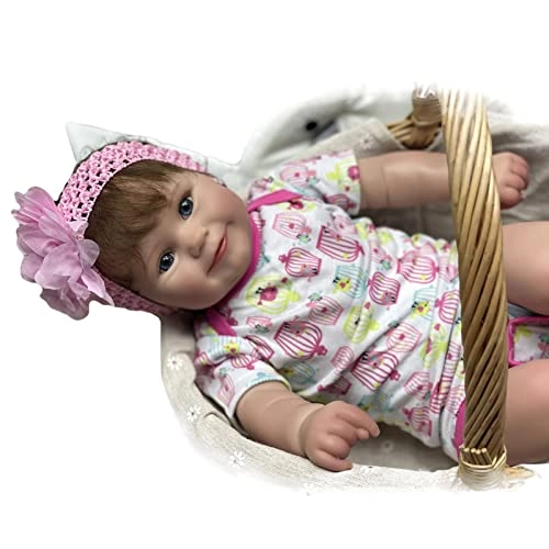 Rebirth Baby Doll - 48cm/58cm Silicone Limbs Cloth Body Panda Clothes Gift Set