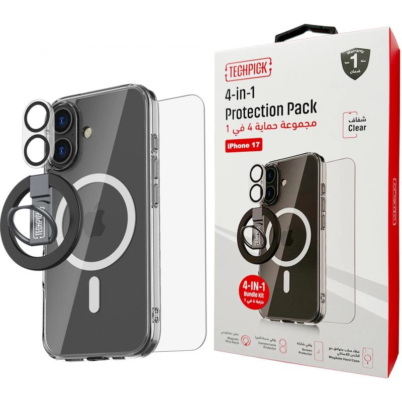 Hard Case + Tempered Glass + Camera Lens Protector + Magnetic Stand Smartphone Case Bundle with MagSafe for Samsung Galaxy S25 Ultra