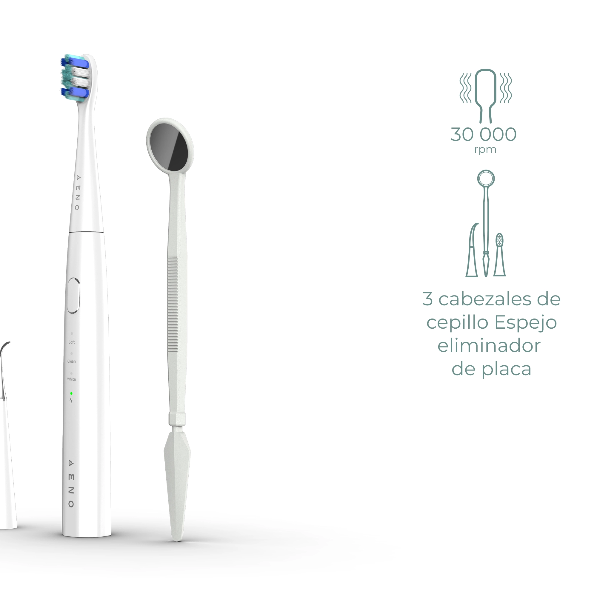 AENO DB8 Sonic Electric Toothbrush - 100-Day Battery 3 Modes