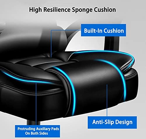 Desk Chair - PU Leather Brown High Back