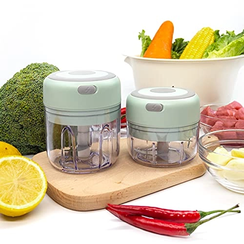 Electric Mini Food Processor - 100ml 250ml Green