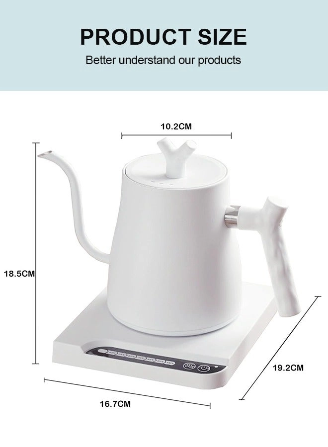 Gooseneck Electric Kettle white