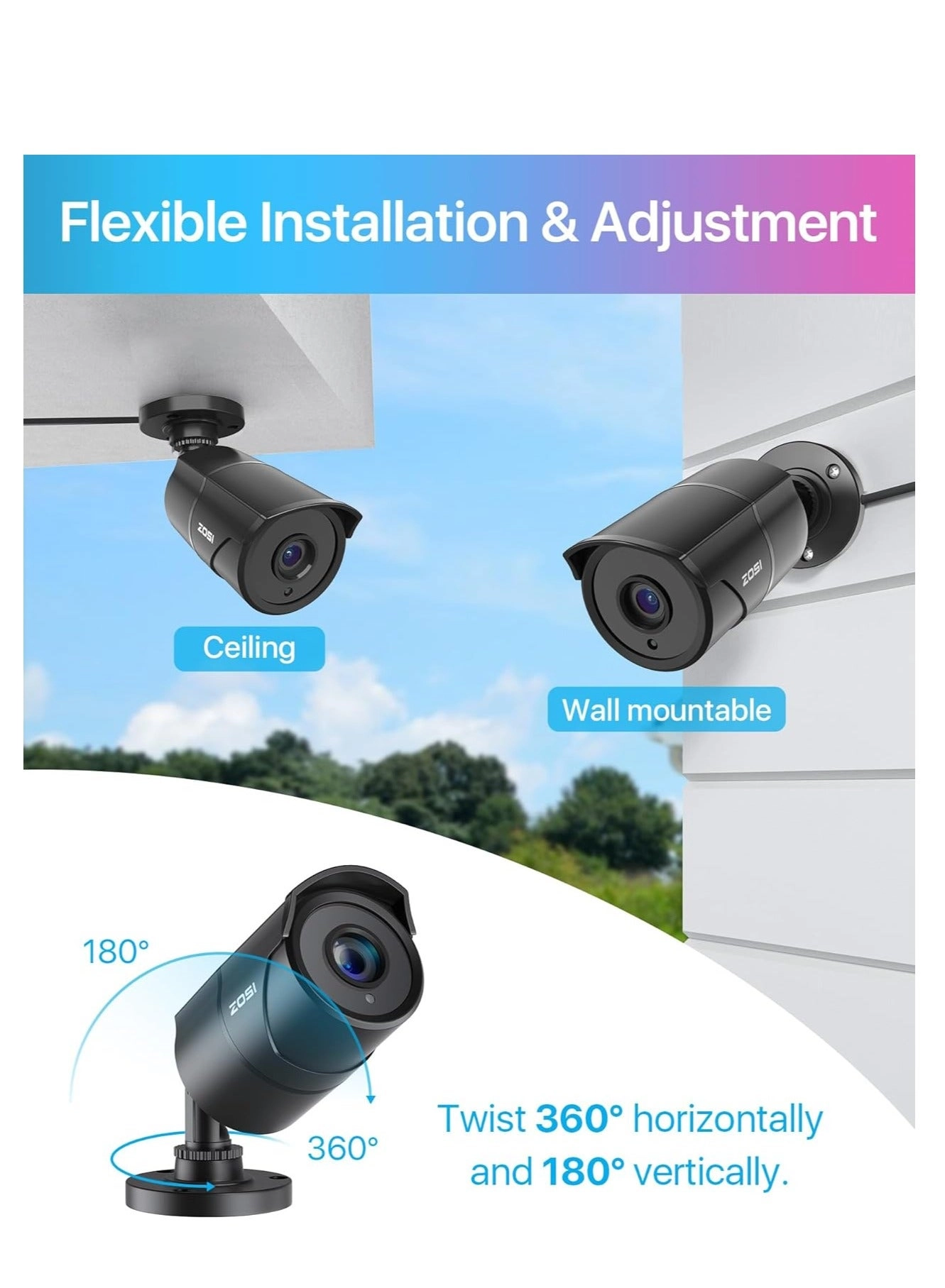 1080P 4-in-1 Bullet Camera Pack