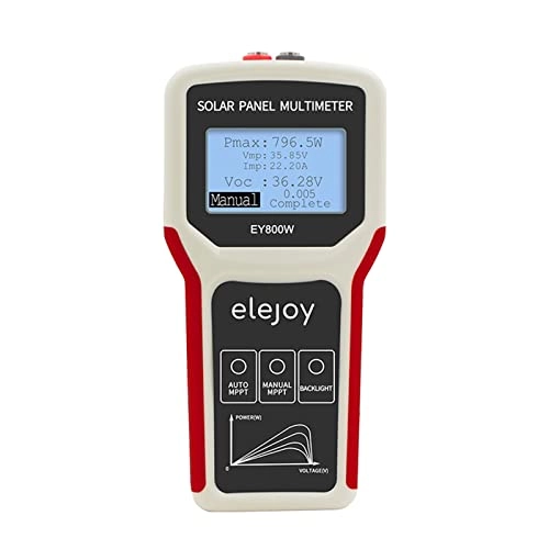 Portable Handheld Photovoltaic Panel Multimeter - LCD Backlight Open Circuit Voltage