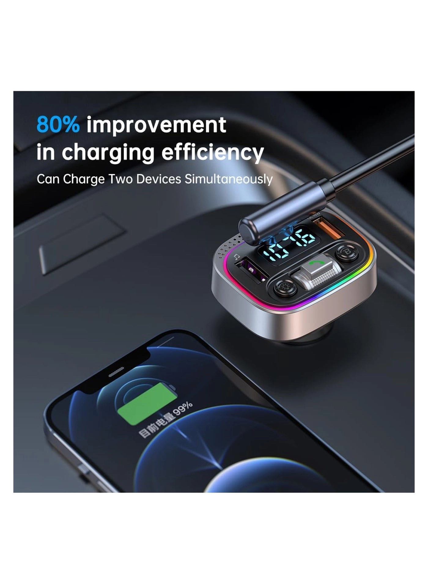 Bluetooth Adapter for Car - V5.0 Type-C PD 20W