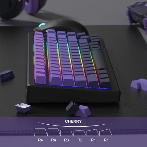 Double Shot PBT keycaps - 136key Cherry Profile Shine Through