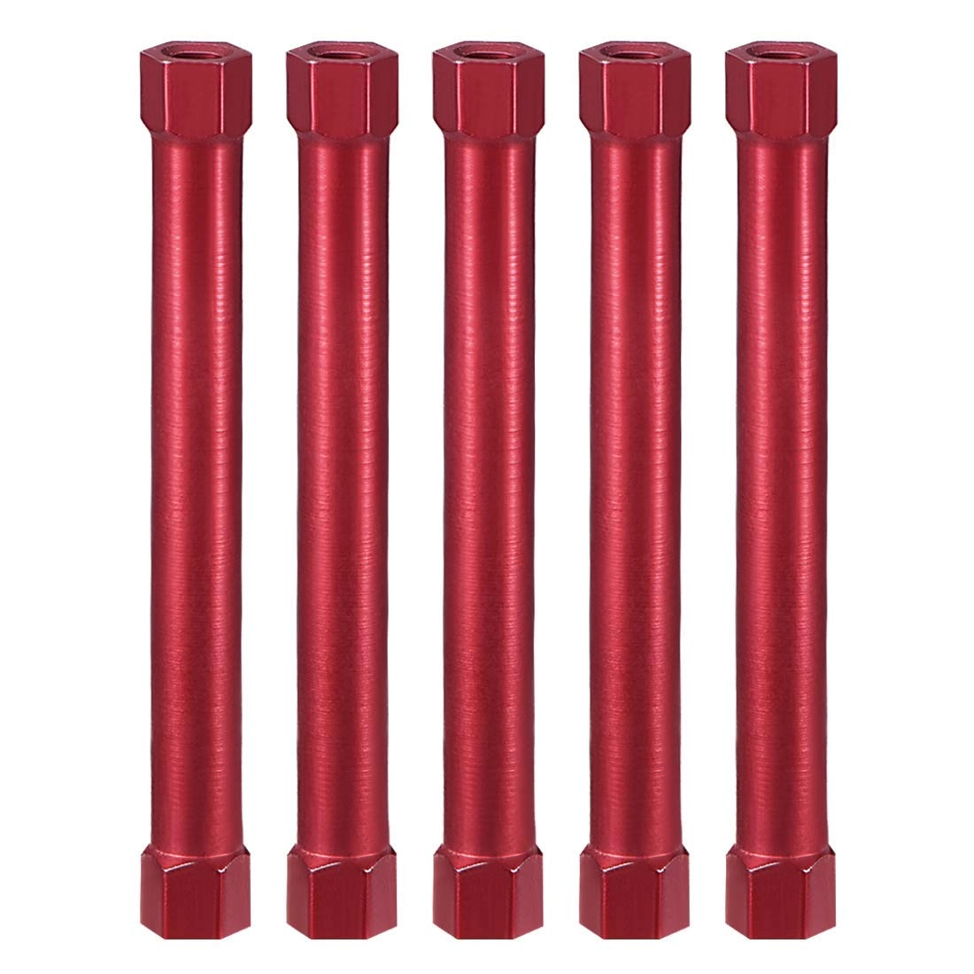 XYZOOM Hex Aluminum Standoff - M3x60mm Red 5pcs
