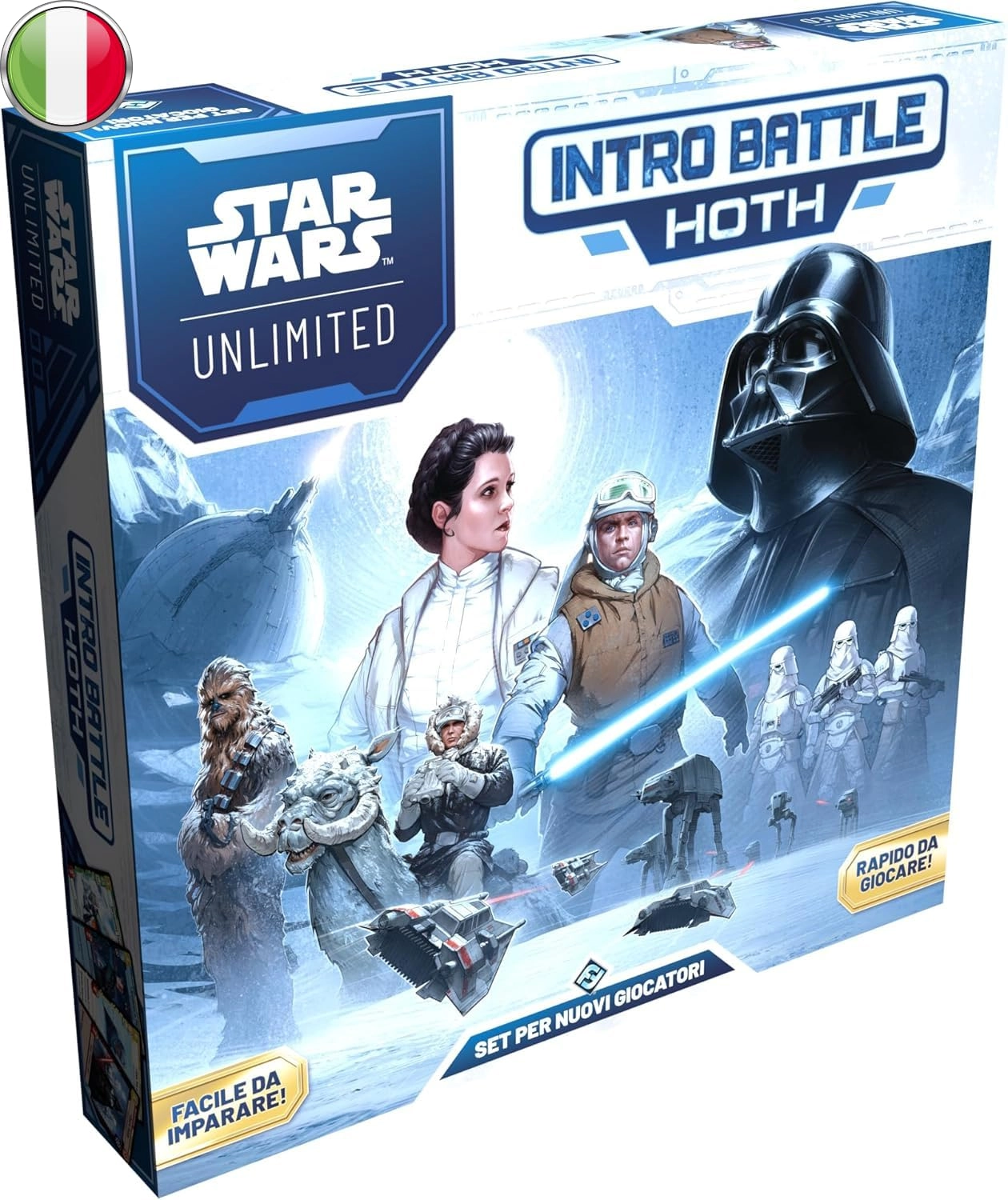 Asmodee Star Wars: Unlimited TCG - Intro Battle: Hoth - Starting Card Set Pre-Packed Decks (Italian)