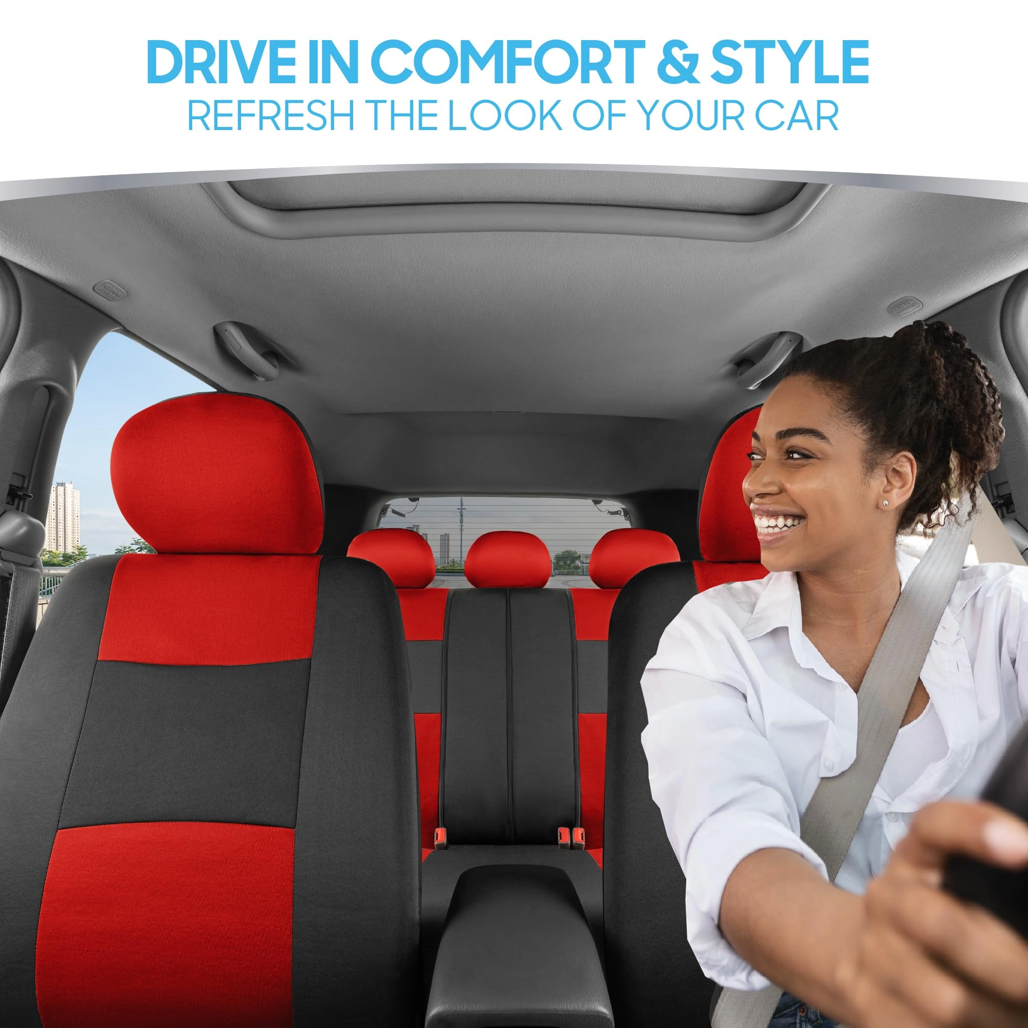 PolyPro Car Seat Covers - Solid Beige Universal Fit