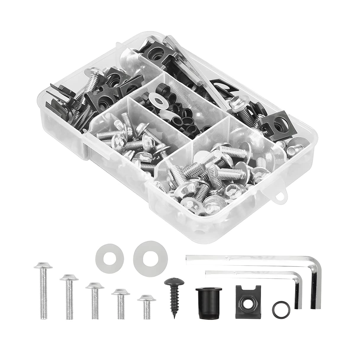 Motorcycle Fairing Bolt Kit - 40mm 6mm