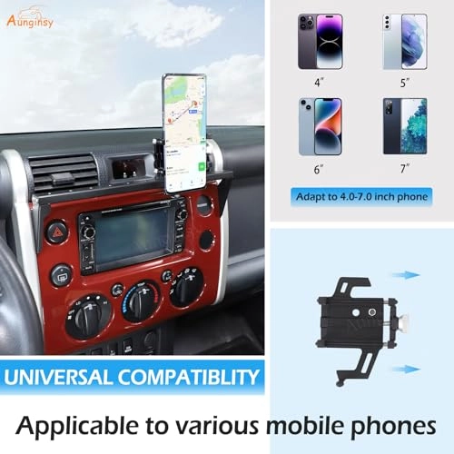 Car Instrument Panel Track Mobile Phone Holder - FJ Cruiser 2007-2021