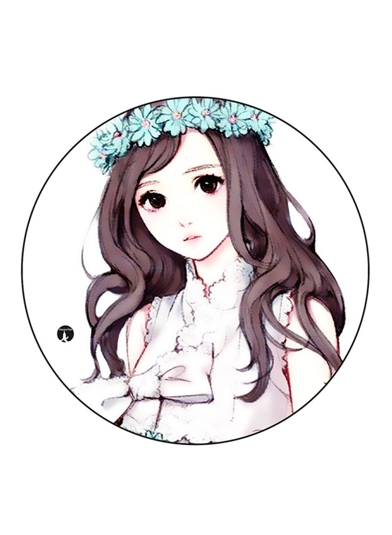 Girl Printed Mouse Pad