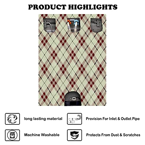 Front Load Washing Machine Cover - Washable Dustproof 23x23x33