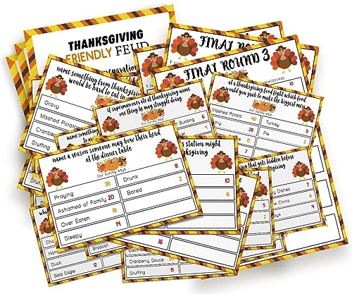 Thanksgiving Friendly Feud Game - 15 years and up