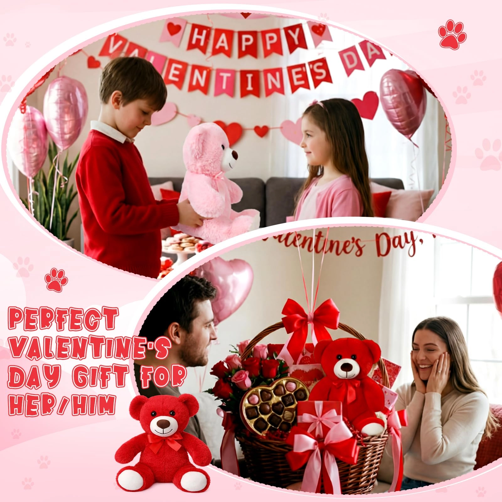 Teddy Bears - 35 cm 4 Pack