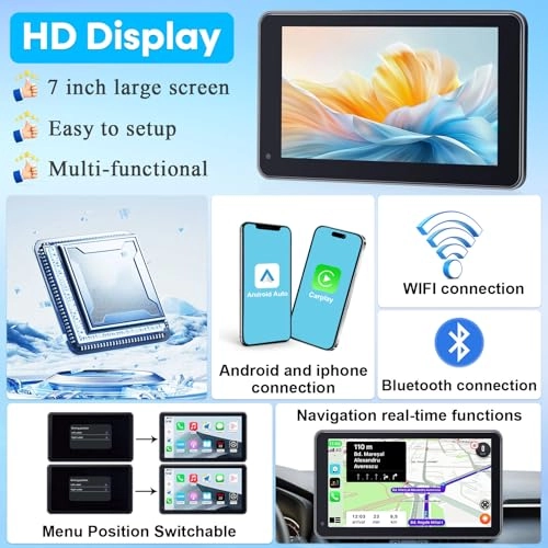 Wireless Apple Carplay Screen - 7 Inches