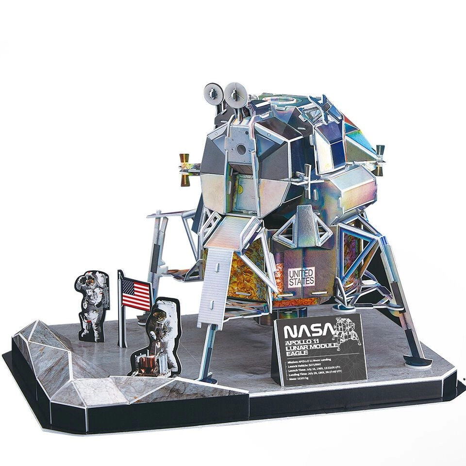 NASA Apollo 11 Lunar Module Eagle 3D Puzzle (527-DS1058H) - 93 pcs