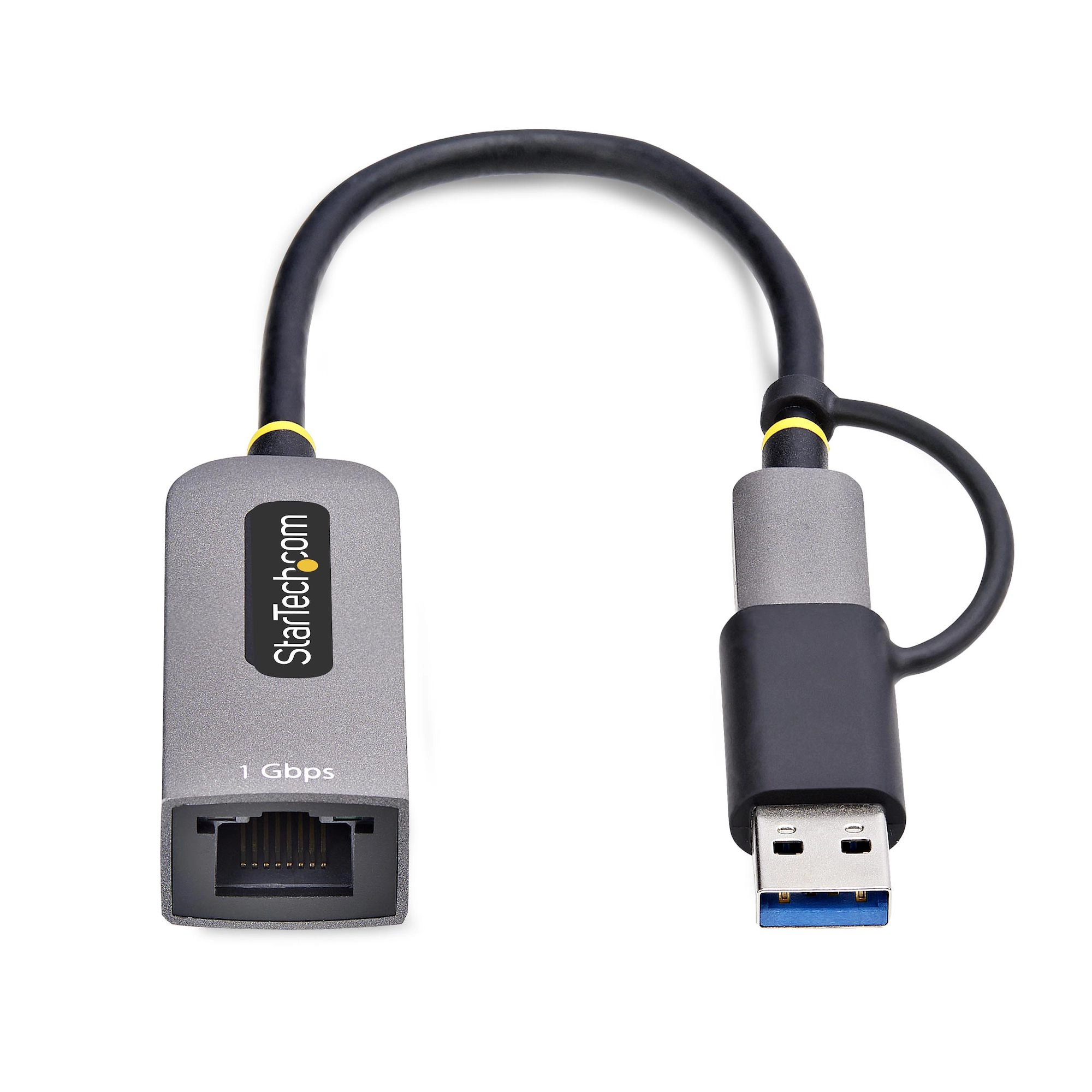 USB C to Dual Port Gigabit Ethernet Adapter - USB C