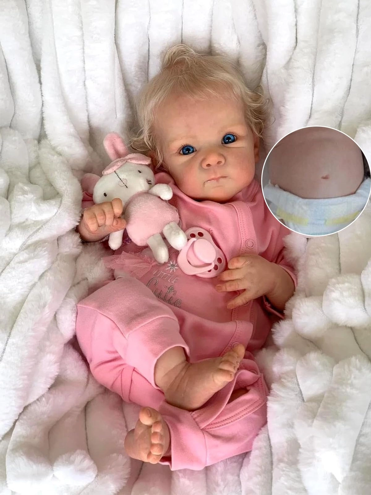 Reborn Baby Doll - 18 in Full Silicone Newborn Girl