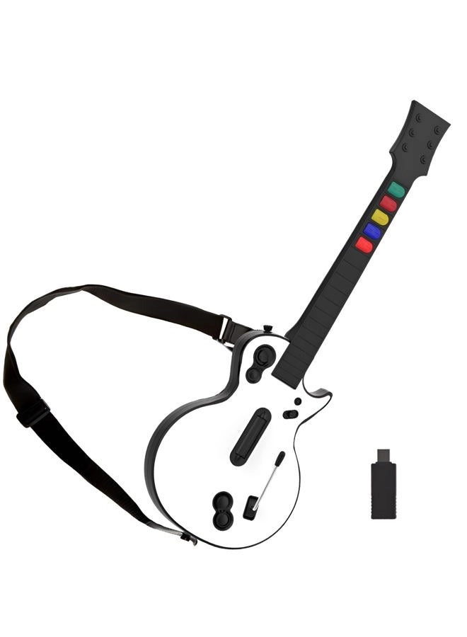 DOYO Wireless Guitar Controller - White Green for 10 keys PC/PS3