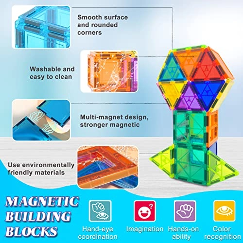 Magnetic Building Blocks - 34 pcs