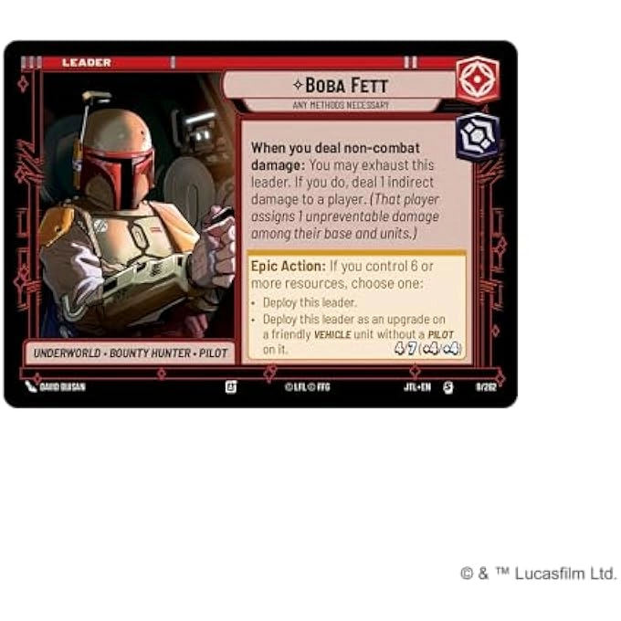 Star Wars: Unlimited Jump to Lightspeed Boba Fett Spotlight Deck - 50-card
