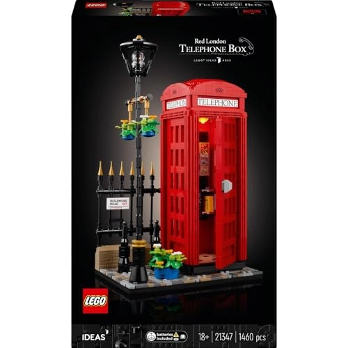 Red London Telephone Box (21347) - Model Kit Mobile Phone Stand