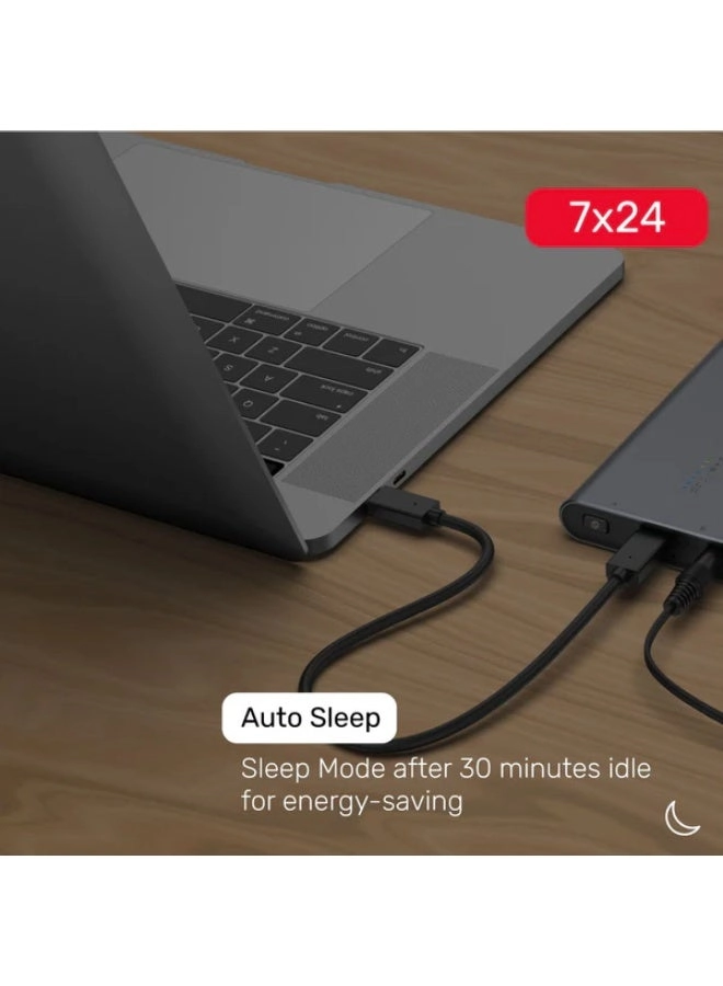 USB-C to Dual M.2 PCIe / NVMe SSD Enclosure - USB3.2 Gen2 PCIe / NVMe 2230/2242/2260/2280