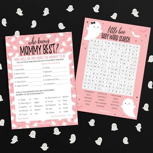 Pink Little Boo - 20 Player Cards Adult