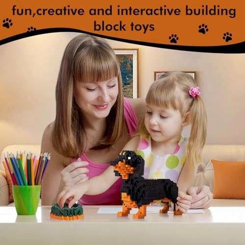 Dachshund Micro Building Block Set (6618-2)