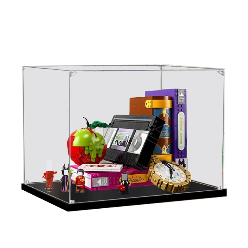Clear Acrylic Display Case - Black Bottom 43227