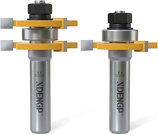 XDENGP Tongue and Groove Router Bit - 1/2 Inch 2 PCS