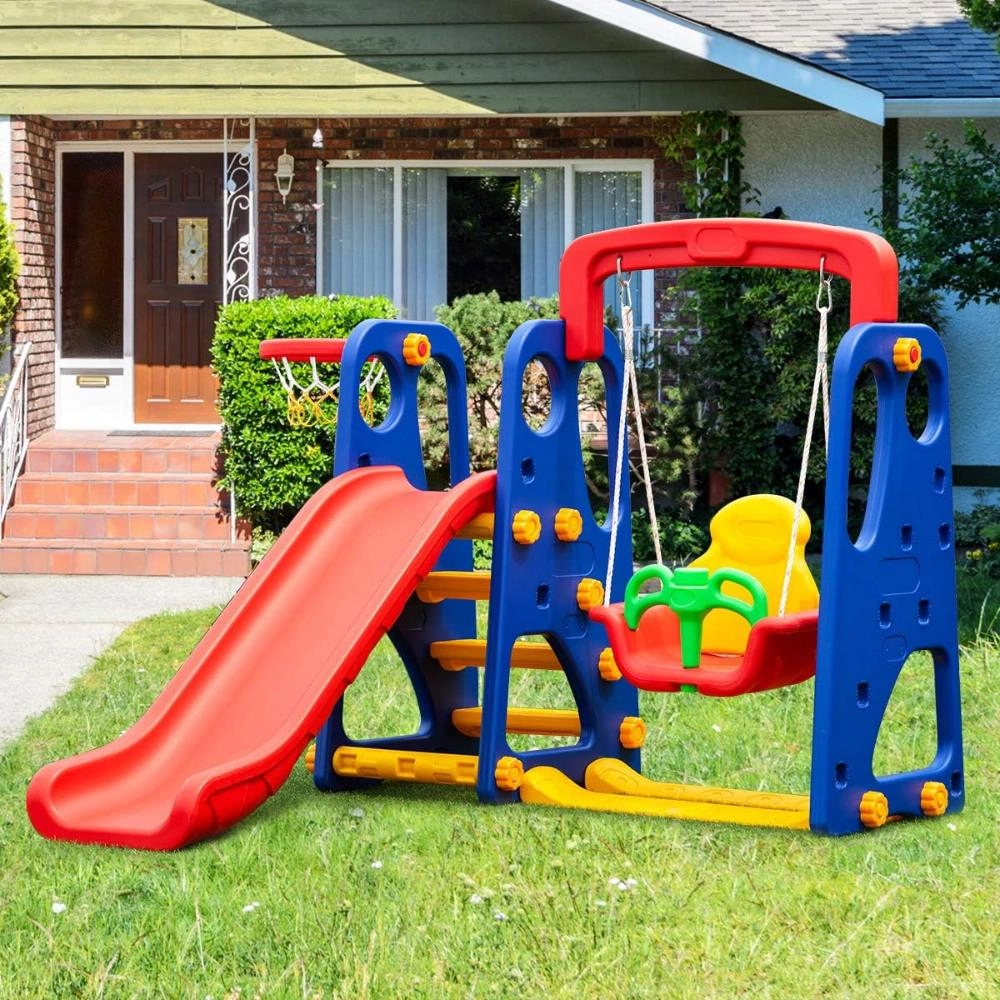 Slide And Swing 3-In-1 Activity Playset - Suitable for 2 years & above 160 x 115 x 160 cm