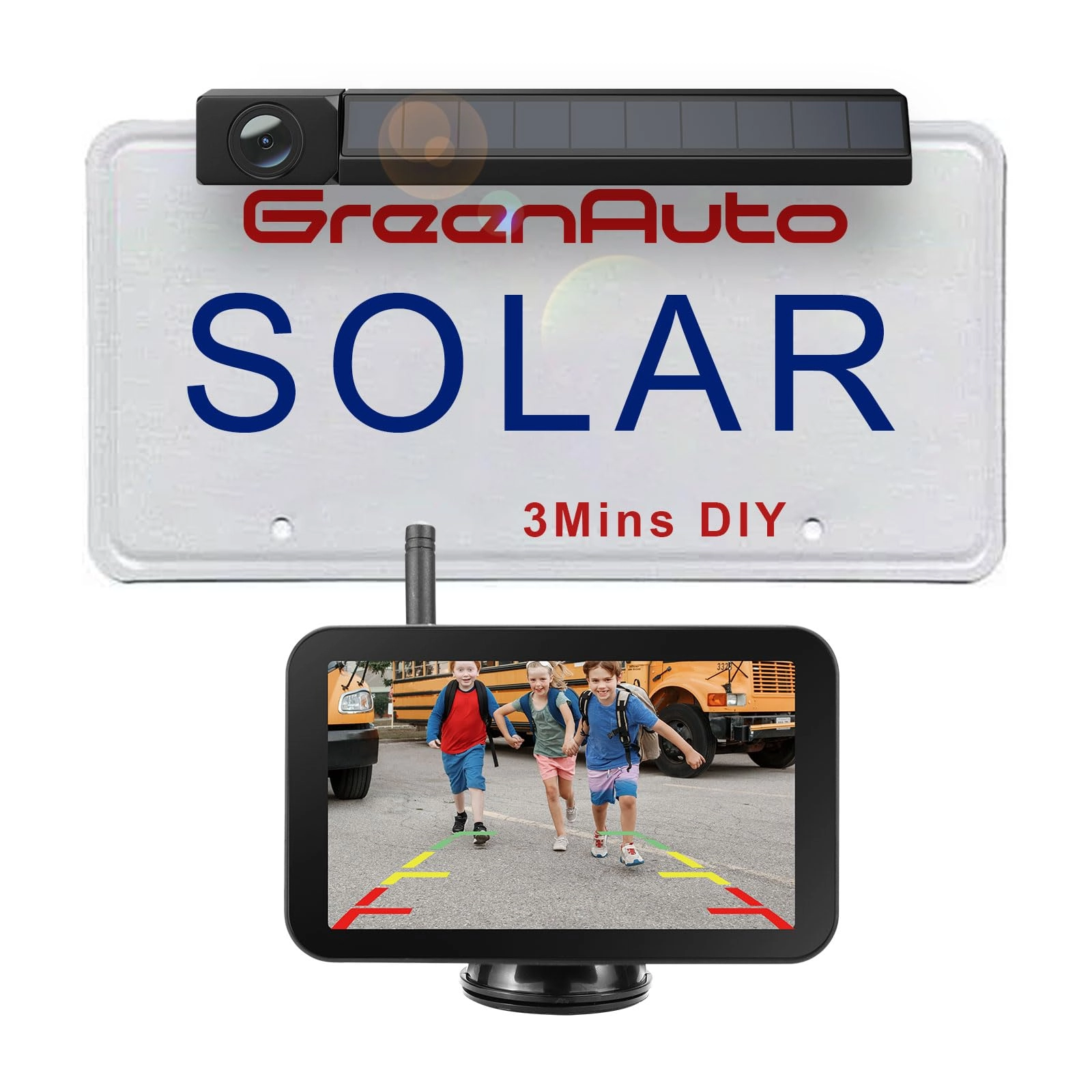 Solar Wireless Digital Reversing Camera - wireless 1080P
