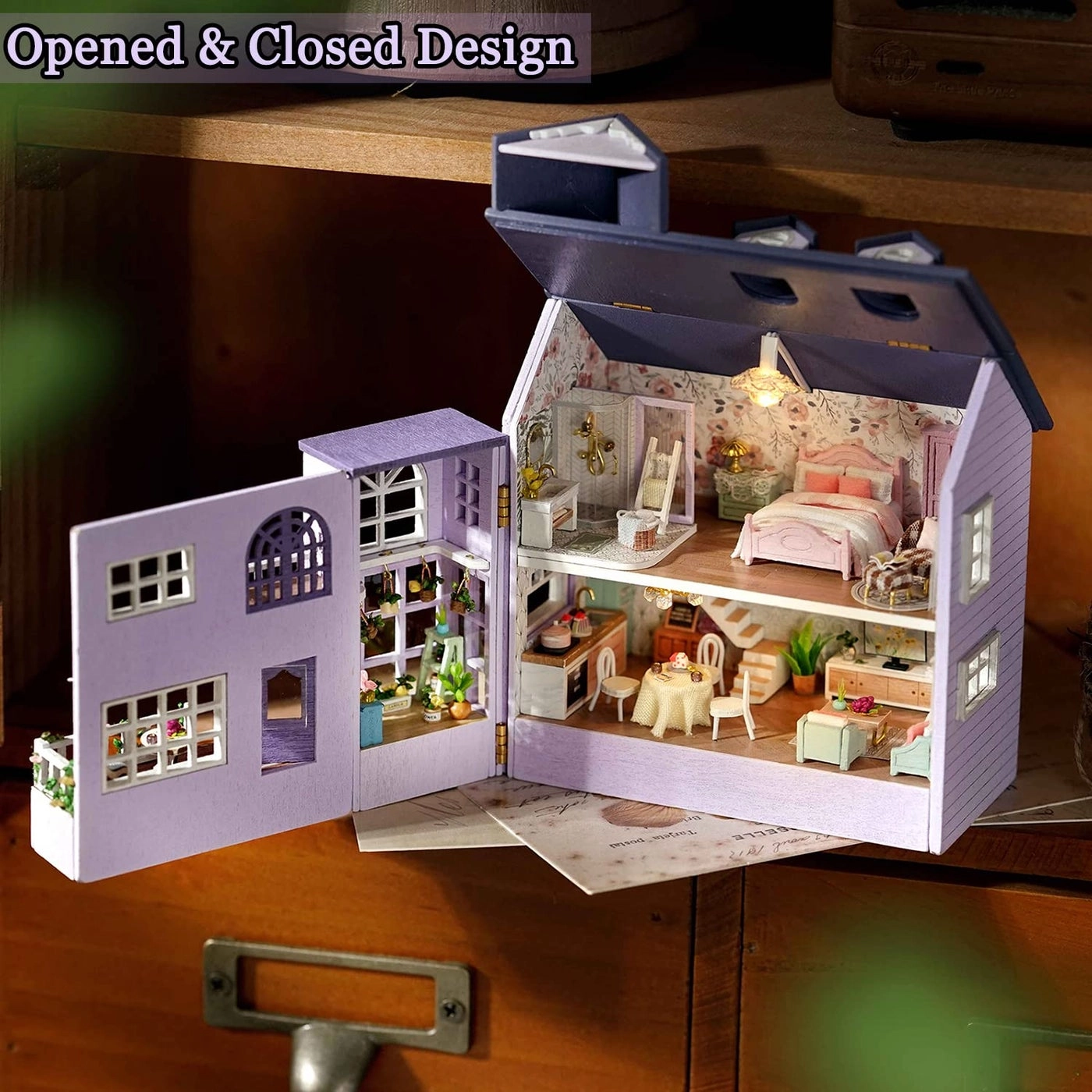 Miniature Dollhouse Kit - Warm House 1:32