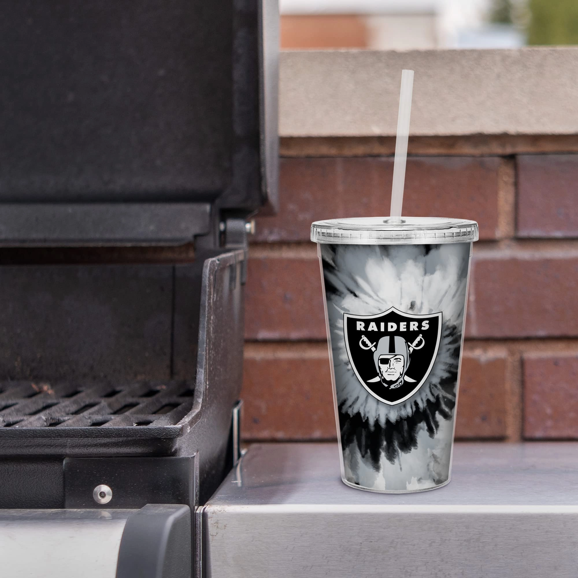 NFL Football Metallic Tie Dye Tumbler - 473ml