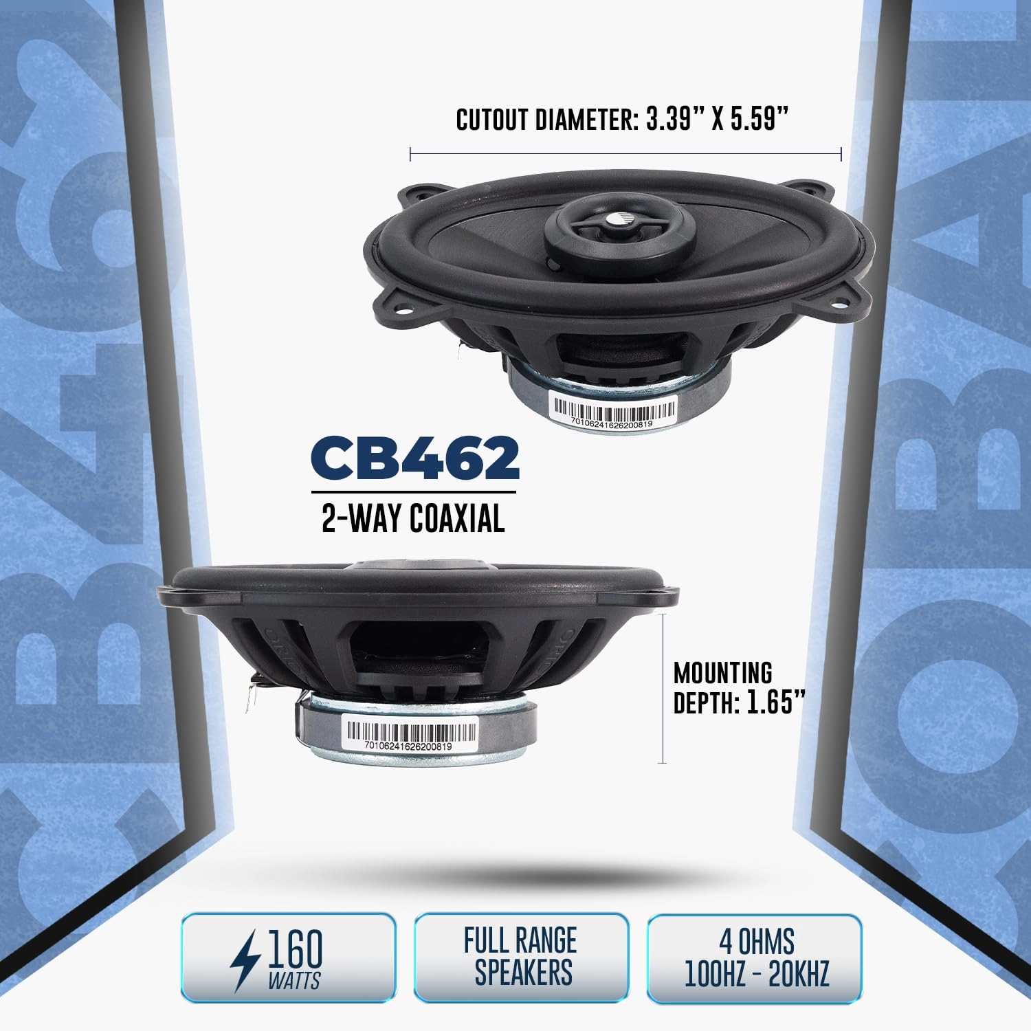CB462 - 4 Inches Coaxial