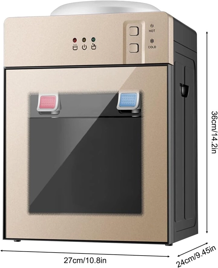 Top Loading Water Cooler Dispenser - 3 Temperature Settings 1 to 5 Gallon
